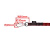 Takagi Fabric Safety Cord, 6.6 lbs (3 kg), RED &