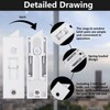Window Latch Locks Window Parts and Hardware Tilt Latch Plastic