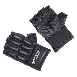 MARTIAL WORLD Knuckle Finger Gloves Open Finger PG38-L-BK Black L