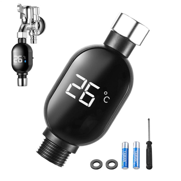 Shower Temperature Display | Water Temperature Sensor Gauge with Led