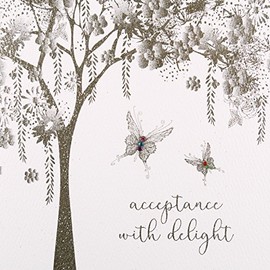 Acceptance With Delight - Handmade Greeting Card / GSM17