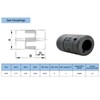 Saelno 7/16" to 1" L075 Flexible 3-Piece L-Jaw Coupling Coupler