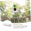 IWOWHERO Floating Flower Pot Shelves Acrylic Wall Mount Rack for