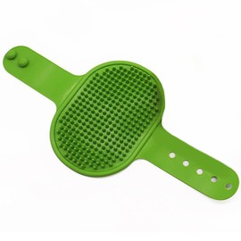 Massage Brush Grooming Brush Pet Shampoo Bath Brush Soothing Massage Rubber Brush Bath for Skin Cleansing and Exfoliation Suitable for Dogs and Cats