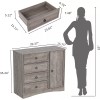 LGHM Tall Chest Drawers 4 Drawer For Bedroom Furniture Large