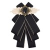 Topz black bow tie for men women self tie bow