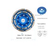 Diamond Concrete Grinding Wheel 4-1/2 inch Double Row for Polishing
