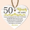 50th Wedding Anniversary Heart Plaque - Celebrate Half a Century
