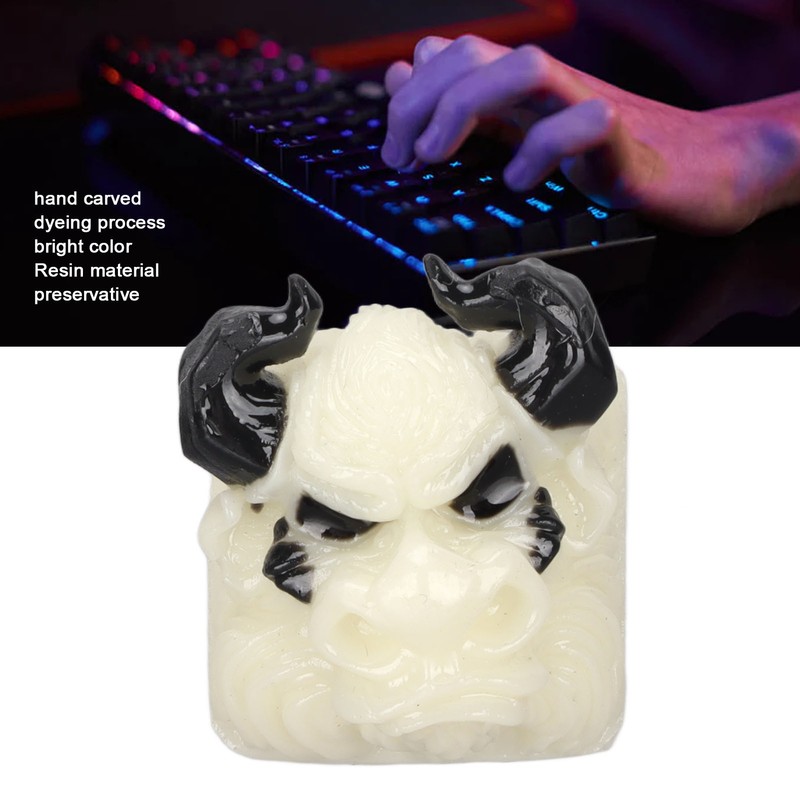 Hand Engraved Resin Keycap Bullhead Resin Keycap Mold Heat Resistant