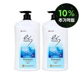 Elastine 엘라스틴 모이스처라이징 샴푸 1800mlx2개 [ES 데미지 윤기케어 10X 컨디셔너 680mlx2] Elastine Moisturizing Shampoo 1800ml x 2 [ES Damage Shine Care 10X Conditioner 680ml x 2]