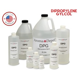 DPG 1 Gallon Dipropylene Glycol 8 lb Incense Making, Fragrance Cutting Oil, Soapmaking, Reed Diffuser, Scent Retention Perfume, and Body Oils. Natural Thickener, Stabilizer. 100% Pure Non-GMO Low Odor