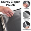 Professional 7 Ring Business Checkbook Binder, Premium PU Leather Organizer