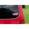 Set (2 PCS) Puerto Rico Outline Map Flag Decals Stickers