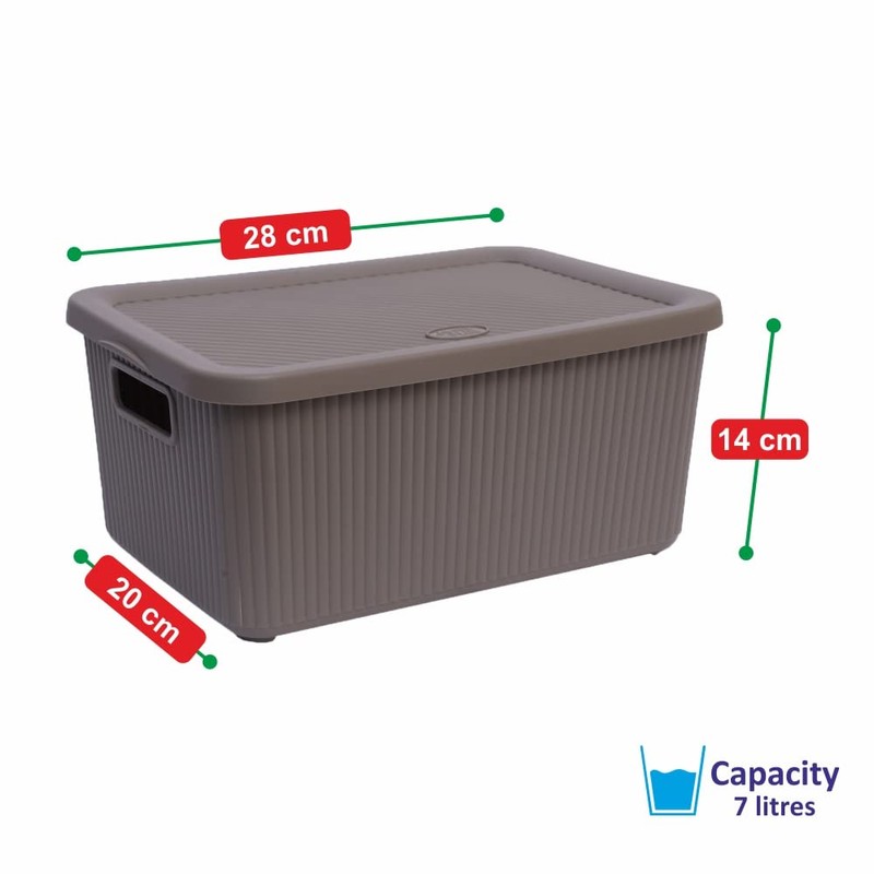 JMS we create smile 7L Multipurpose Plastic Storage Box With