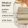 Queen 6 Piece Sheet Set - Breathable & Cooling Sheets