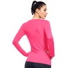 Womens Long Sleeve Workout Tops Dry Fit with Thumb Holes(Neon