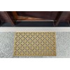 DII Rubber Doormats Collection All Weather, 18x30, Gold Double Ring