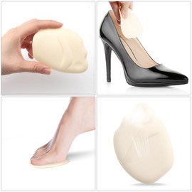 APOMOONS 8 Paar High Heel Cushion Pads,Schuhfüller Schuhpads Fusspolster Pads Verhindert Rutschen bei zu Großen Schuhen Einlegesohlen Vorfuß,Ballenpolster