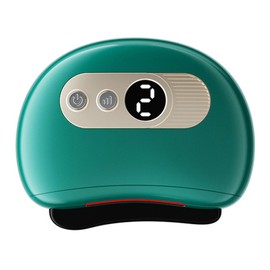 Electric Gua Sha Massager Scraping Sculpt 9 Gears Temperature Heating Adjustable Portable Electronic Gua Sha Massager Board Green
