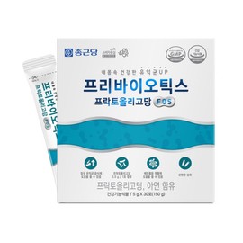 Prebiotics Fructooligosaccharide FOS 5g x 30 packets / 1-month supply / Chong Kun Dang / Probiotics Zinc Gut Health / 프리바이오틱스 프락토 올리고당 FOS 5gX30포1개월분  종근당  유산균 아연 장건강