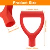 Moicstiy Shovel D Grip Handle, 32mm Inner Diameter Plastic Spade