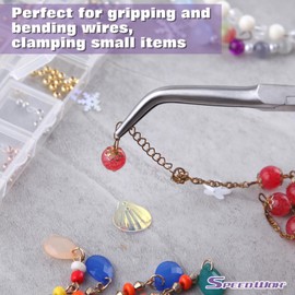 SPEEDWOX Taper Lead Pliers Tapered Lead Pliers Vent Type Taper Pliers Mini Taper Pliers Taper Pliers Small Needle Nose Pliers Tweezers Micro Radio Pliers No Grooves No Burrs Spring Loaded Grab Bend