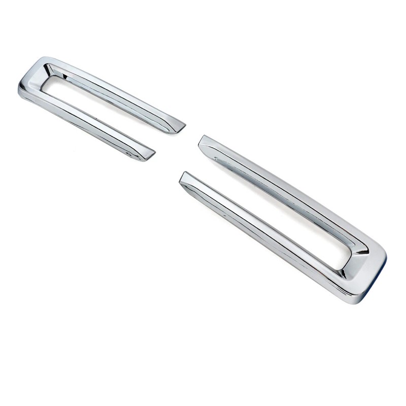 2x Chrome Front Grill Inserts Cover Trim Sticker Fits Ram