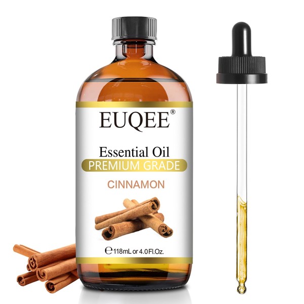 EUQEE EUQEE 118ml Cinnamon Essential Oil, Pure Cinnamon Essential Oil