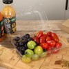 zandfelo 40 Pack 7.2x4.7x3 Inch Clear Hinged Food Containers with