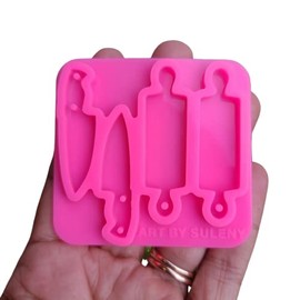 Chef Mold - Mold for Resin - Kitchen Tools Mold - Molds for Earrings - Chefs Mold - Jewelry Molds - Epoxy Mold -Silicone Mold