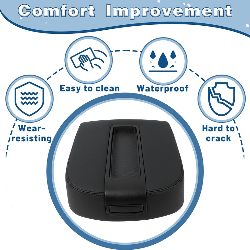 KUAFU Center Console Armrest Lid Compatible with 2007-2014 Chevy Avalanche