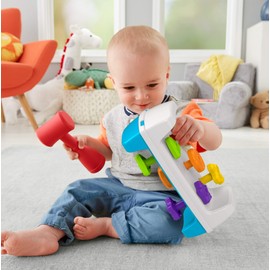 Fisher-Price Tap & Turn Bench, Double-Sided Infant & Toddler Toy