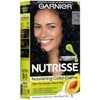 Garnier Nutrisse Nourishing Hair Color Creme, 11 Blackest Black (Packaging