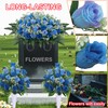 LOSFOTBO 3pcs Headstone Flowers Saddle for Tombstone,Cemetery Flower Memorial Bouquet