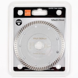 5-Inch super thin turbo diamond saw blade for cutting cermic and stone material
