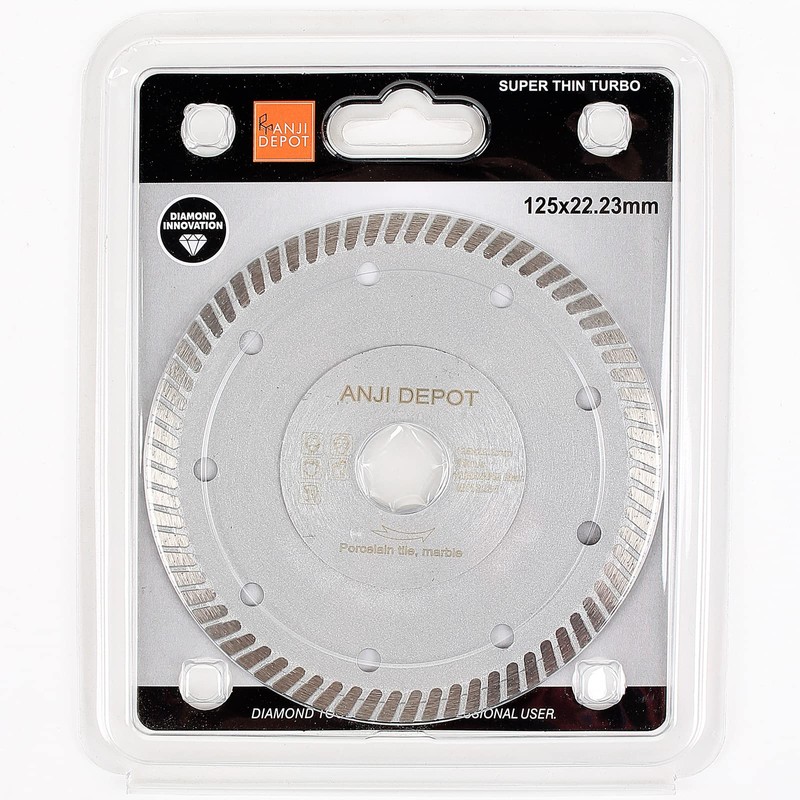 5-Inch super thin turbo diamond saw blade for cutting cermic
