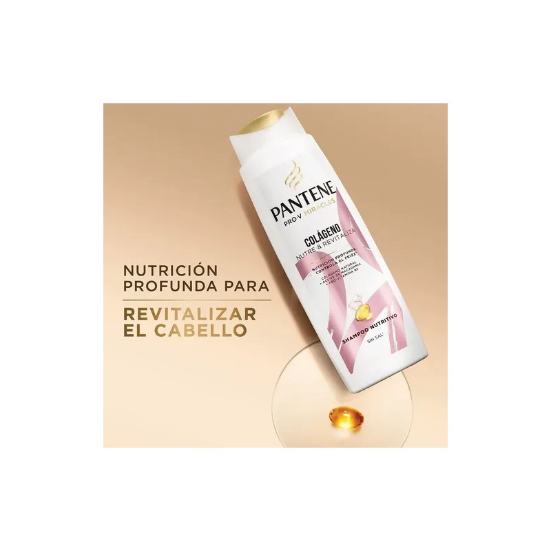 Shampoo Pantene Colágeno Nutre Revitaliza 300 Ml
