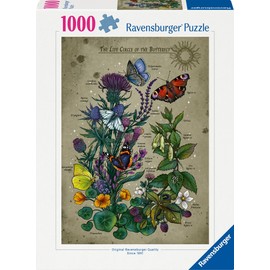 Ravensburger Puzzle 12001435 Lifecircle Butterfly Puzzle 1000 Pieces for Adults and Children from 14 Years