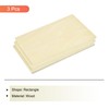 MECCANIXITY 3pcs Basswood Sheet 12 x 8 x 3/8 Inch
