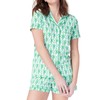 Zelbuck Womens Pajamas Set 2 Piece Button Down Monkey Bunny