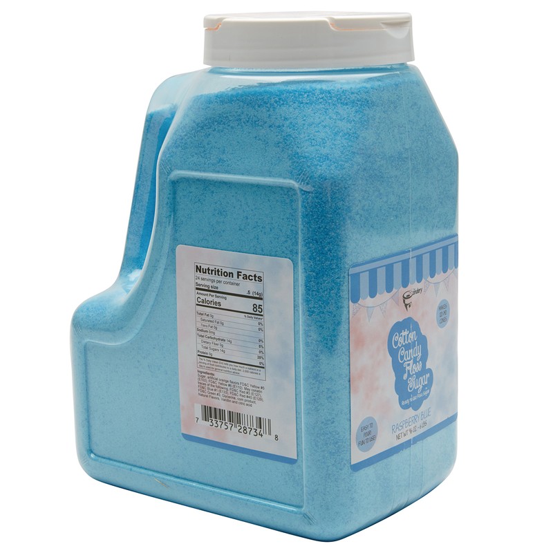 The Candery Cotton Candy Floss Sugar 6lbs 96oz jars- 2