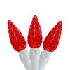 Northlight LED C6 Faceted Christmas Lights - Red - 22.5'