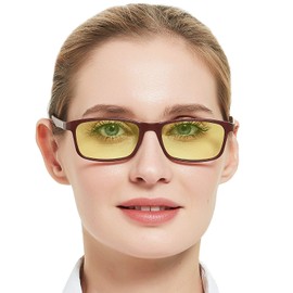 OCCI CHIARI Tinted Reading Glasses Men Blue Light Blocking Readers 0 100 150 200 250 300 350 400 500 600 (Brown 3.5)