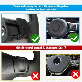 x xotic tech Red Aluminum Paddle Shifter Extensions Cover Trim Compatible with Volkswagen Golf MK7 GTI/GTD/R/R-line, Jetta, Scirocco, Polo, Passat B8 Interior Accessories