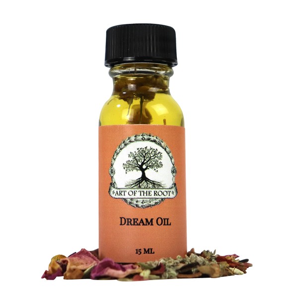 Dream Oil 1/2 oz | Intuition & Awareness Rituals | Handmade with Herbs & Essential Oils | Hoodoo Voodoo Wiccan Pagan Santeria