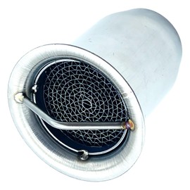 TIGRE BLANC Inner Silencer, Motorcycle, Exhaust, Baffle, Muffler, Catalytic Type, General Purpose, Caterizer, Noise Reducing, Volume Adjustment, Motorcycle, Stainless Steel, 2.4 inches (60.5 mm