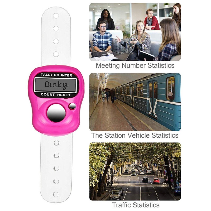 Binky Mini LCD Display Finger Control Counter (10 Pack)