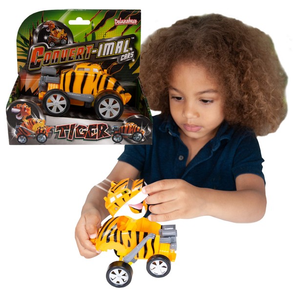 Convertimal Cars - Tiger from Deluxebase. Transformer Toy Cars and