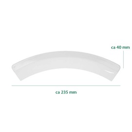 Kenekos - Door Handle 238 x 68 mm Suitable for Tumble Dryers Bosch Siemens Constructa 00497522 497522 iQ100 iQ300 iQ500 Handle Dryer Handle Door Opener Handle for Dryers Washer Dryer White