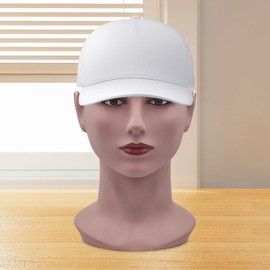 perfeclan Glatze Mannequinkopf Trainingskopf Glatte Oberfläche Leichtgewichtig Stabiler Perückenständer Haarteile Präsentationsständer für Haare Perücke